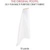 imageFairfield OLYFun MultiPurpose Craft Fabric Polypropylene Fabric for Sewing Stenciling Tying and More Craft Supplies Black 10 Yard BoltSnow White
