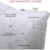 imageFairfield PolyFil Basic Personalizable Pillow Inserts Pillow Inserts for Decorative Pillows Travel Pillows and Home Decor 18quot X 18quot Pack of 214 x 14Inch