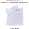 imageFairfield PolyFil Premier Neckroll Ultra Plush Pillow Insert 14 x 5Inch White10 x 10Inch