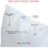 imageFairfield PolyFil Premier Neckroll Ultra Plush Pillow Insert 14 x 5Inch White10 x 10Inch