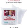 imageFairfield PolyFil Premier Neckroll Ultra Plush Pillow Insert 14 x 5Inch White20 x 20
