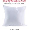 imageFairfield PolyFil Weather Soft Pillow Insert 20quot x 20quot  Perfect for Outdoor Furniture