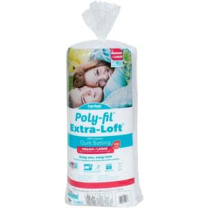 imageFairfield PolyFil ExtraLoft Quilt Batting Premium Polyester Batting for Quilting Ideal for Lap Blankets and FullSized Projects Quilting Supplies 81quot x 96quot