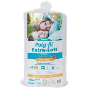 imageFairfield PolyFil ExtraLoft Quilt Batting Premium Polyester Batting for Quilting Ideal for Lap Blankets and KingSized Projects Quilting Supplies 120quot X 120quot120 x 120Inch