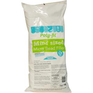 imageFairfield PolyFil Mini Premium Micro Bead Filler Polystyrene Stuffing Beads Soft Pillow Stuffing Bean Bag Filler Stuffing for Stuffed Animals Toys and Dolls Ideal for Floam Slime 20Ounce