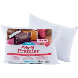 imageFairfield PolyFil Premier Neckroll Ultra Plush Pillow Insert 14 x 5Inch White12 x 16Inch