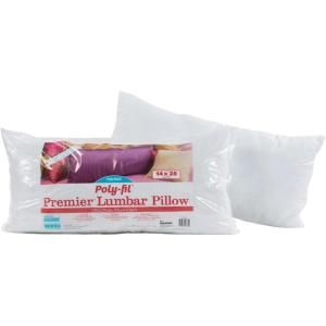 imageFairfield PolyFil Premier Neckroll Ultra Plush Pillow Insert 14 x 5Inch White14 x 28
