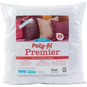 imageFairfield PolyFil Premier Neckroll Ultra Plush Pillow Insert 14 x 5Inch White20 x 20