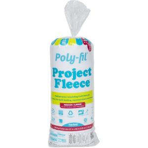 imageFairfield PolyFil Project Fleece Batting Premium Polyester Quilt Batting Ideal for Quilts Garment Liners and Art and Craft Projects Quilting Supplies 45quot x 75 Yard Roll81 x 96Inch