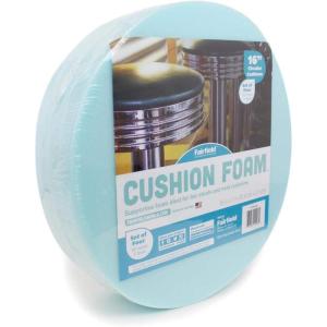 imageFairfield Round Soft Support DIY Foam Perfect for Barstools Seat Floor Cushions Ideal for Home Dcor 16Inch by 1Inch Thick White 4 Units