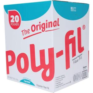 imageFairfield The Original PolyFil Premium Polyester Fiber Fill Soft Pillow Filler Stuffing for Stuffed Animals Toys Cloud Decorations and More MachineWashable 10pound Box20 lb