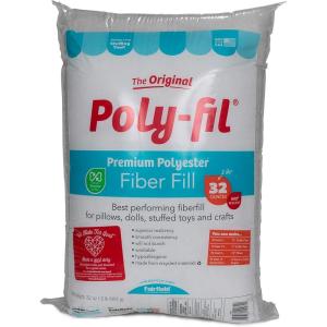 imageFairfield The Original PolyFil Premium Polyester Fiber Fill Soft Pillow Filler Stuffing for Stuffed Animals Toys Cloud Decorations and More MachineWashable 10pound Box32 oz